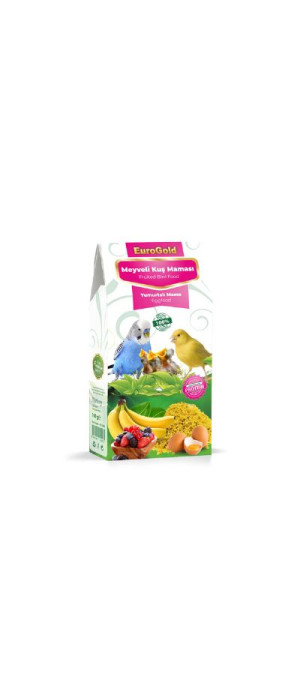 EUROGOLD YUMURTALI MEYVELİ KUŞ MAMASI 100 GR